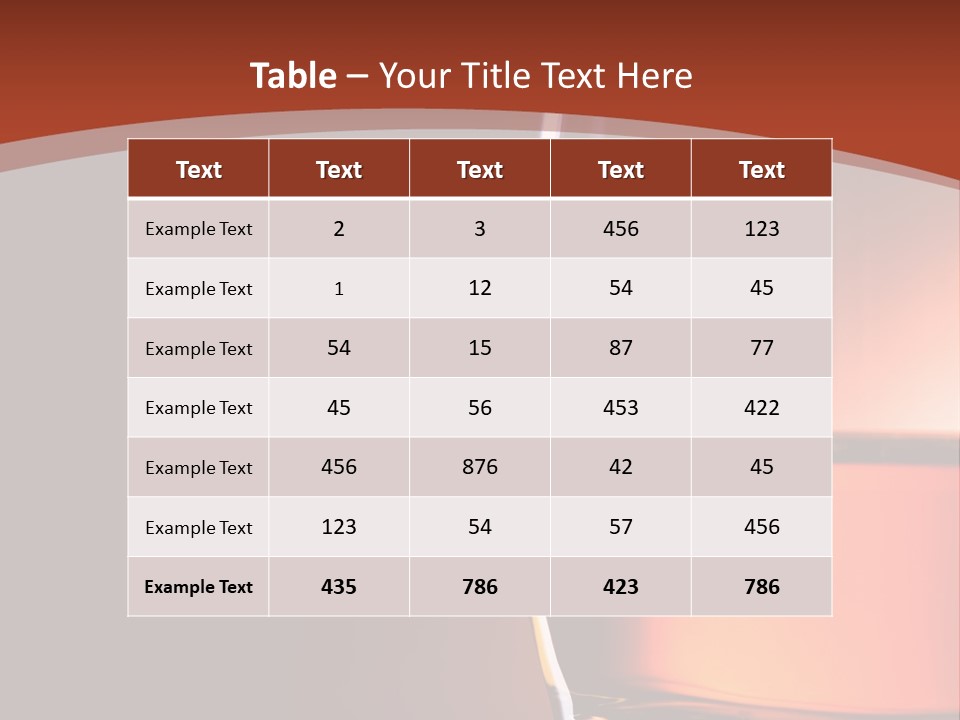Brown Closeup Transparent PowerPoint Template