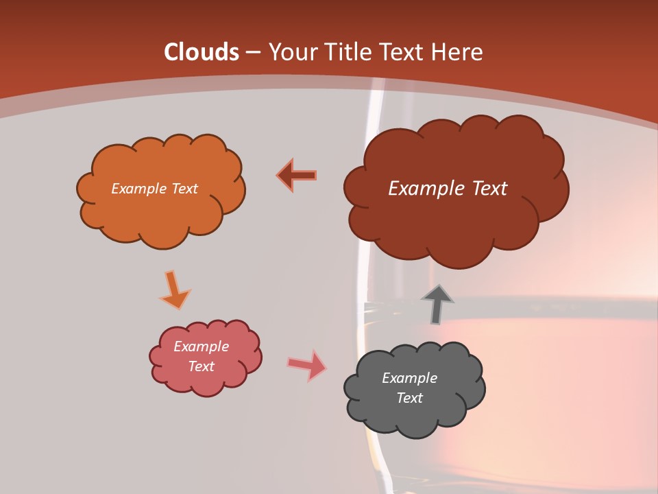 Brown Closeup Transparent PowerPoint Template
