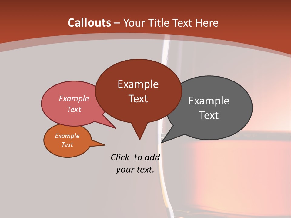 Brown Closeup Transparent PowerPoint Template