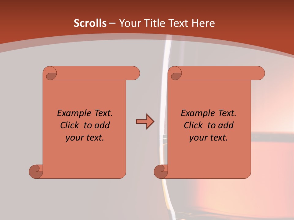 Brown Closeup Transparent PowerPoint Template