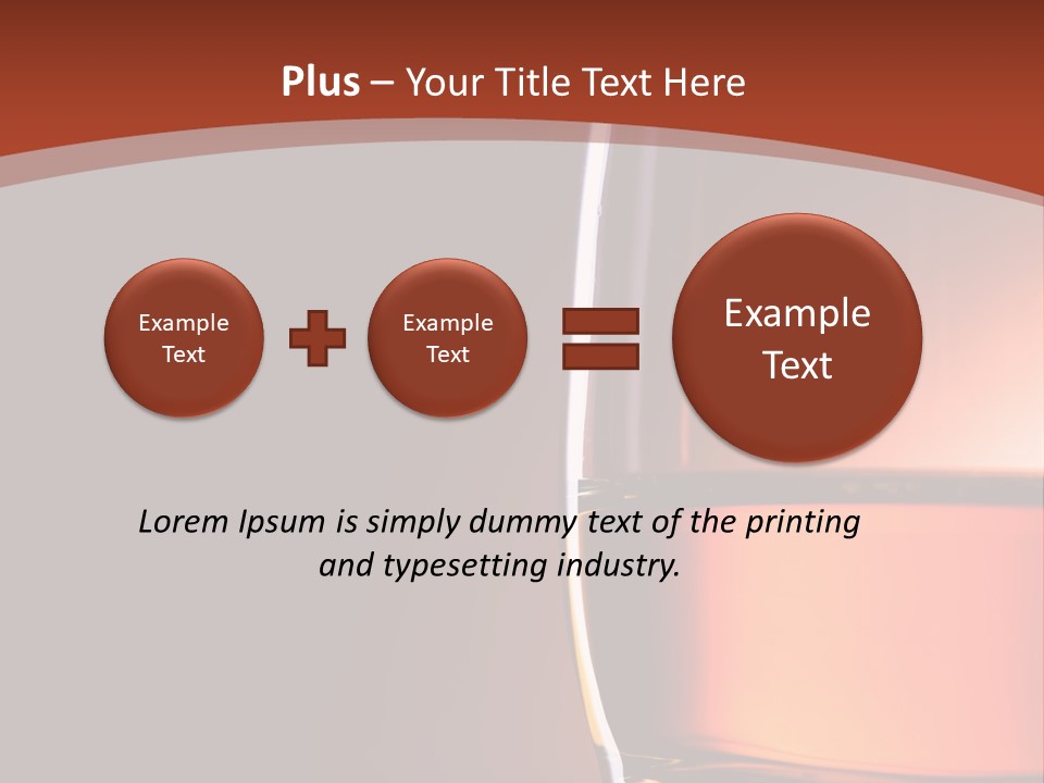 Brown Closeup Transparent PowerPoint Template
