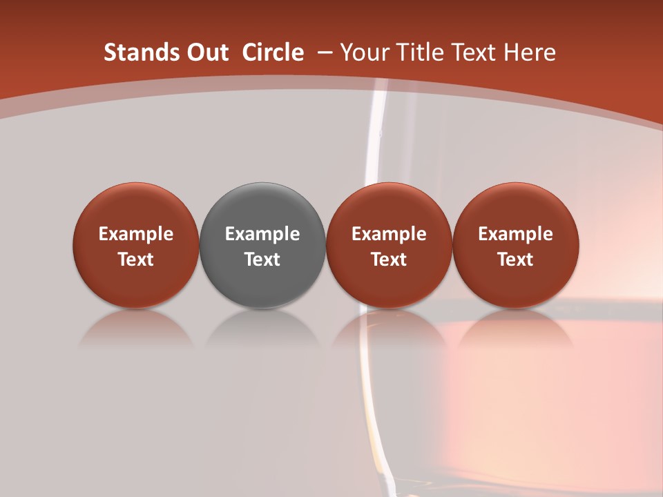 Brown Closeup Transparent PowerPoint Template