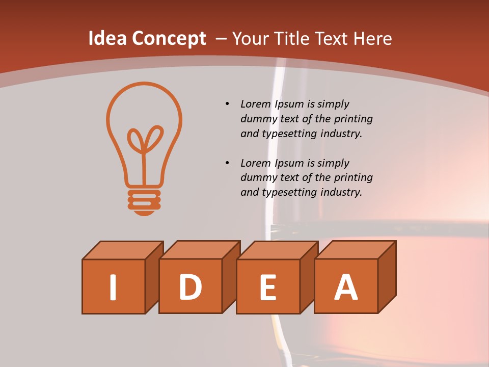 Brown Closeup Transparent PowerPoint Template