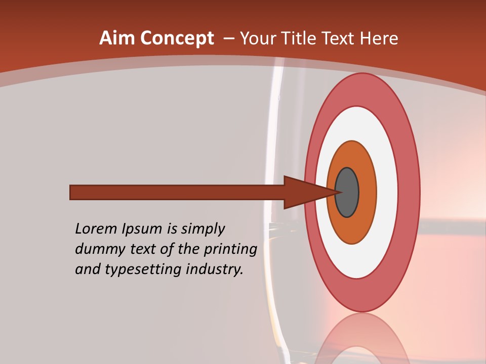 Brown Closeup Transparent PowerPoint Template