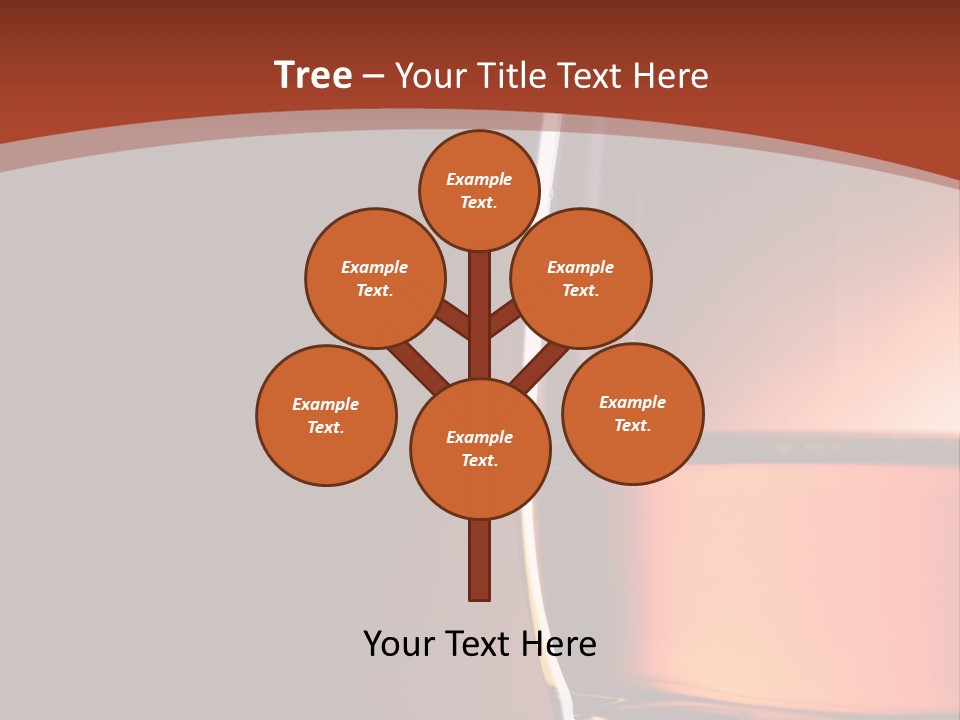 Brown Closeup Transparent PowerPoint Template
