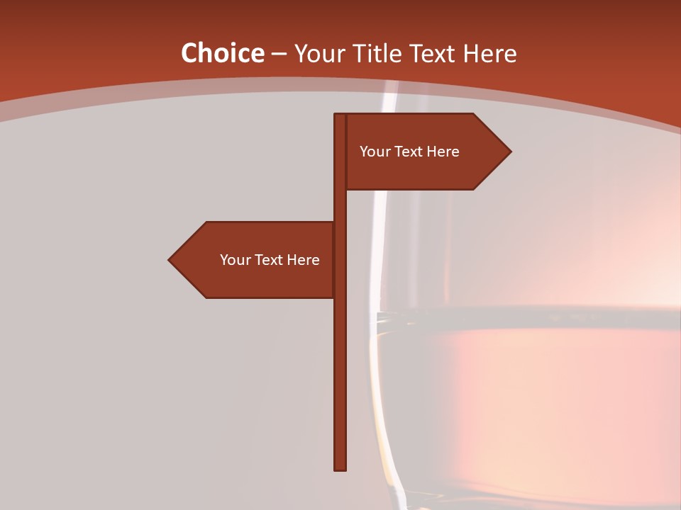 Brown Closeup Transparent PowerPoint Template