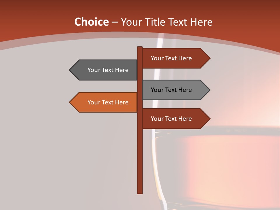 Brown Closeup Transparent PowerPoint Template
