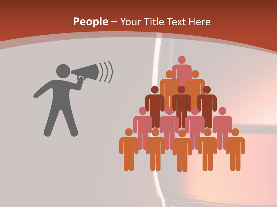 Brown Closeup Transparent PowerPoint Template