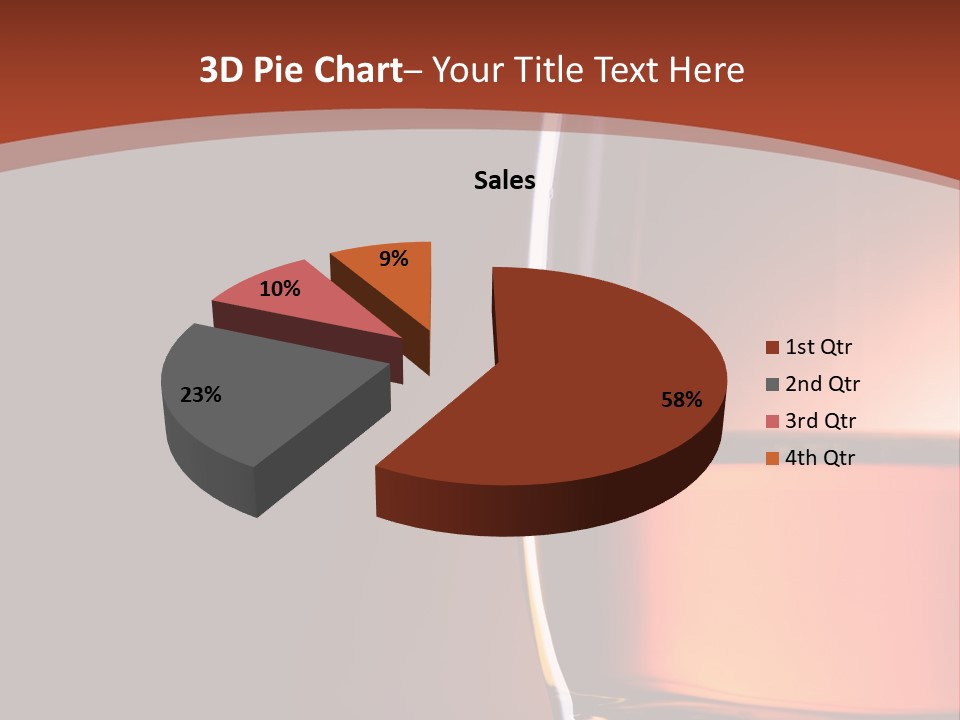 Brown Closeup Transparent PowerPoint Template