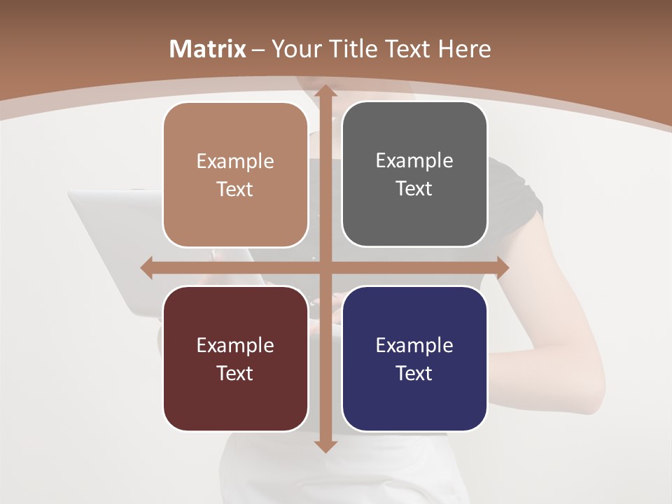 Person Female Work PowerPoint Template