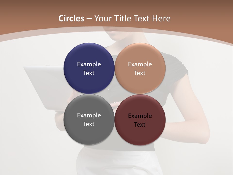 Person Female Work PowerPoint Template