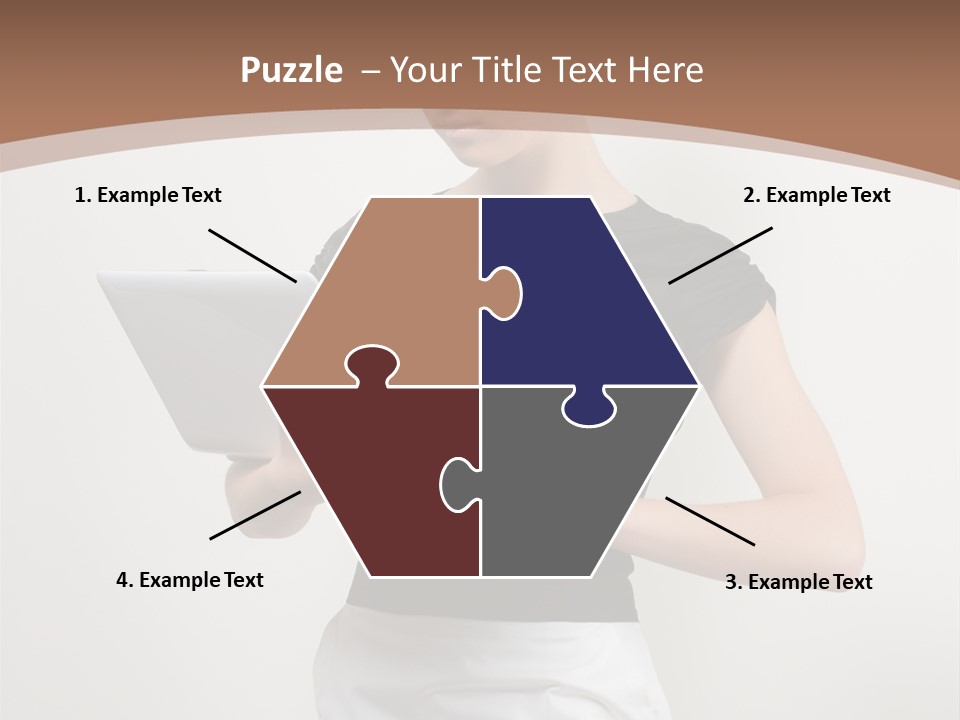 Person Female Work PowerPoint Template