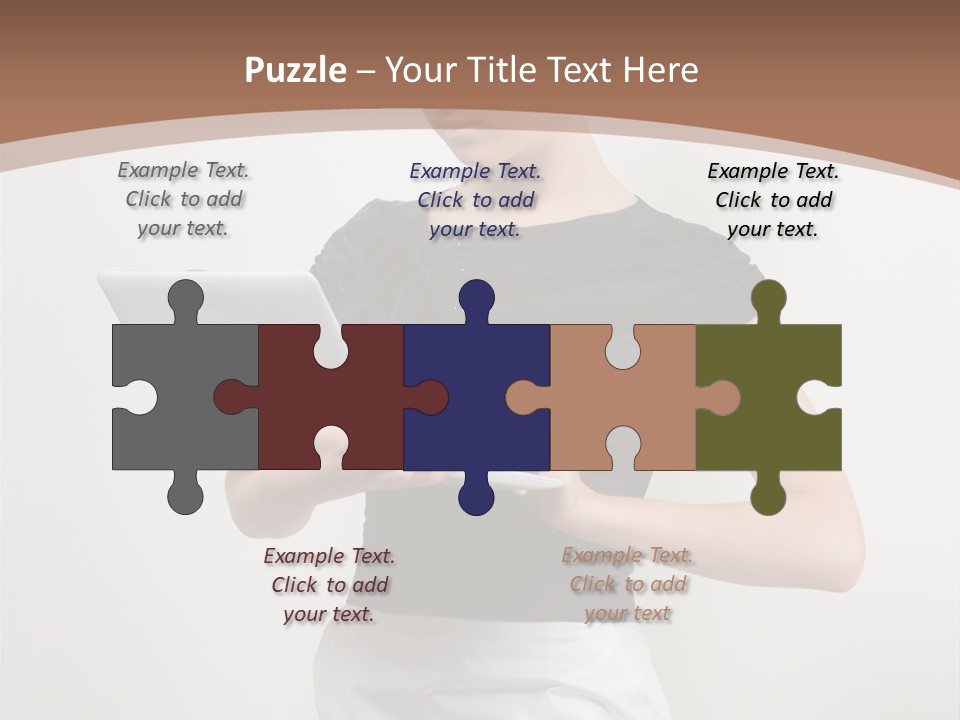 Person Female Work PowerPoint Template