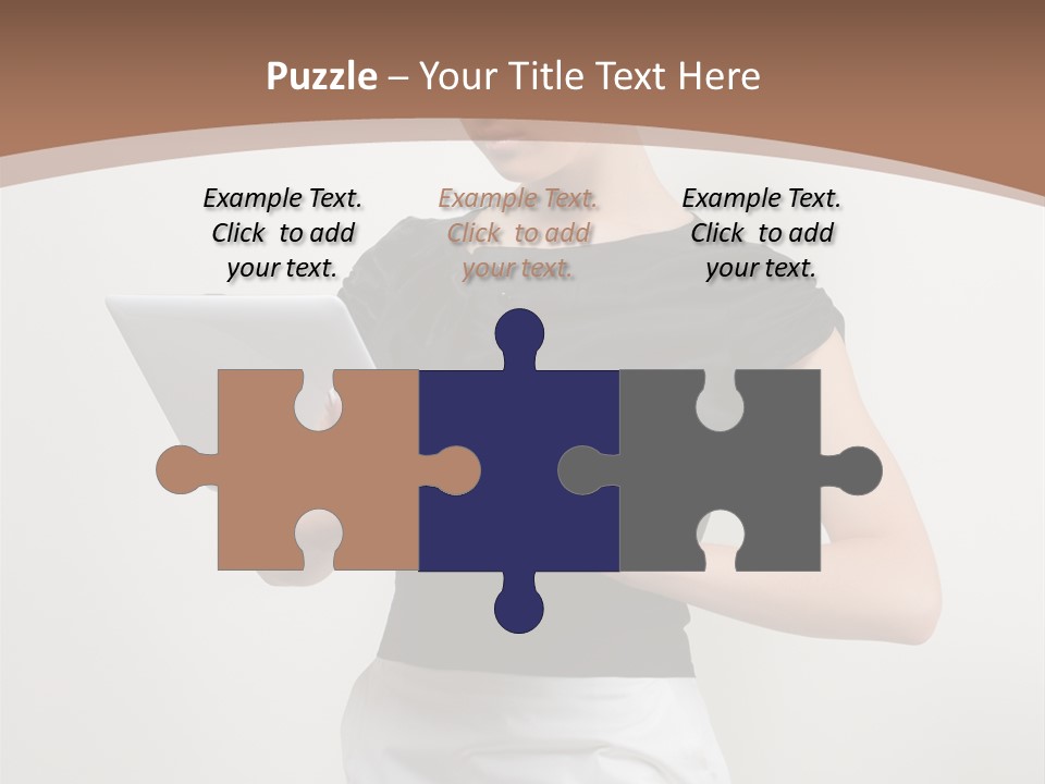 Person Female Work PowerPoint Template