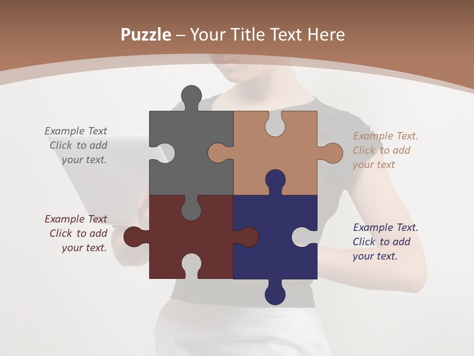 Person Female Work PowerPoint Template