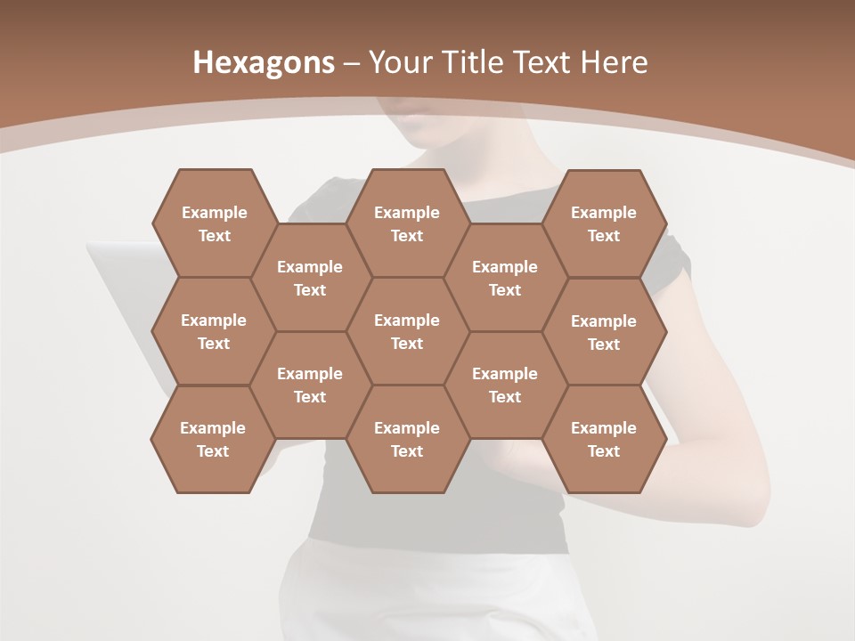 Person Female Work PowerPoint Template