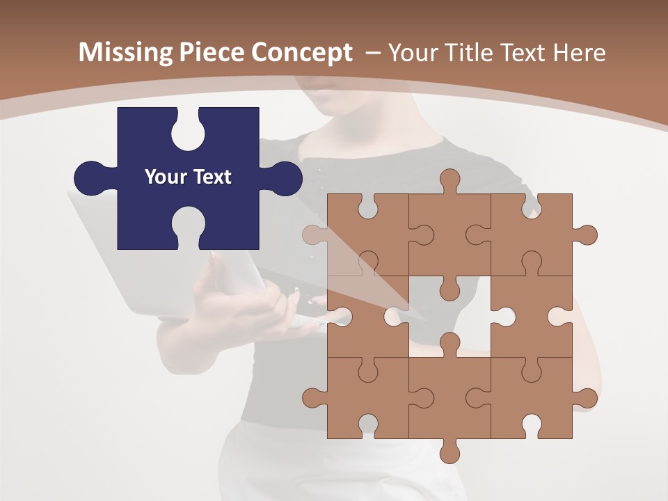 Person Female Work PowerPoint Template