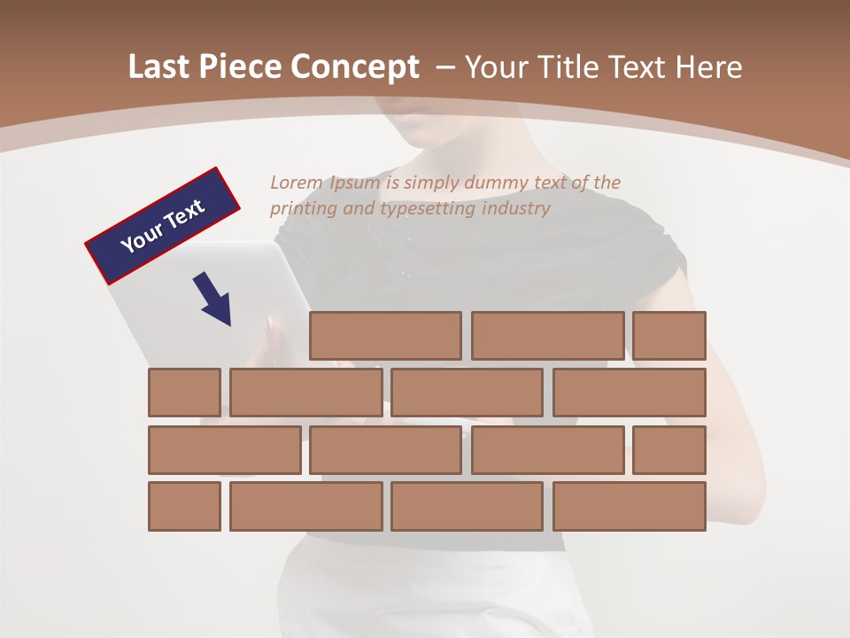 Person Female Work PowerPoint Template