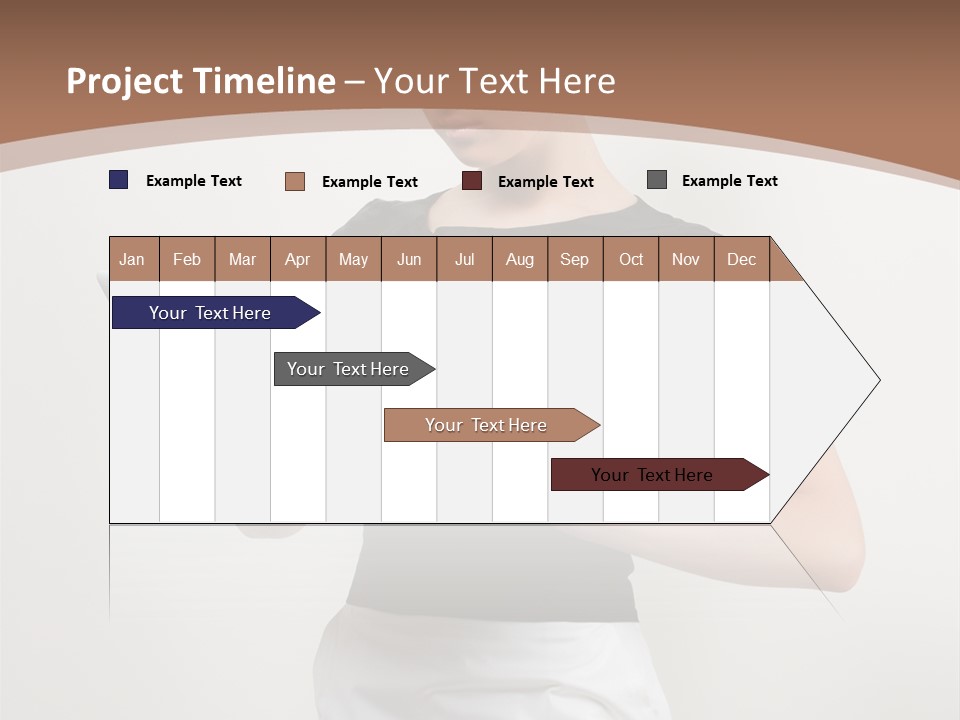 Person Female Work PowerPoint Template