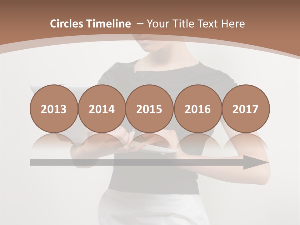 Person Female Work PowerPoint Template