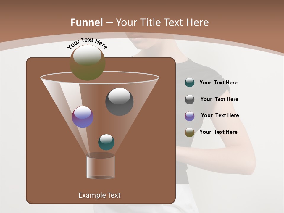 Person Female Work PowerPoint Template