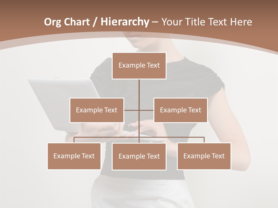 Person Female Work PowerPoint Template