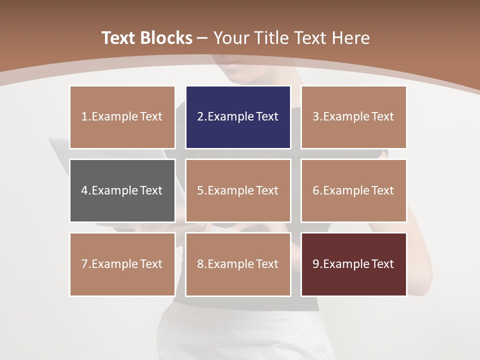 Person Female Work PowerPoint Template