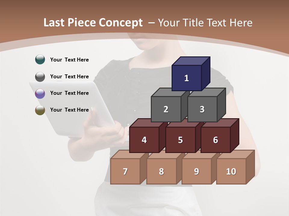 Person Female Work PowerPoint Template