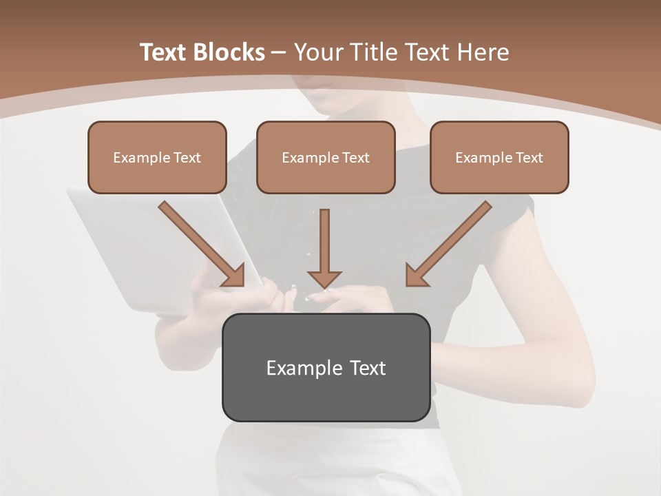 Person Female Work PowerPoint Template