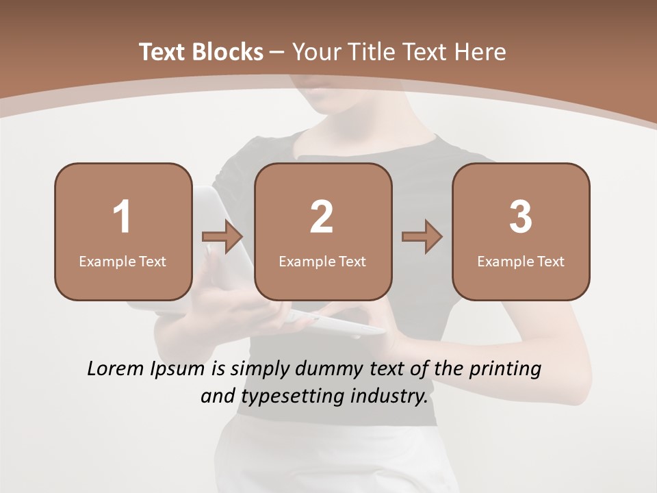 Person Female Work PowerPoint Template