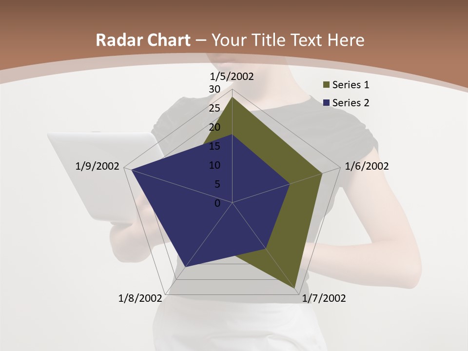 Person Female Work PowerPoint Template