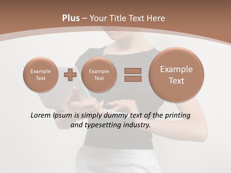 Person Female Work PowerPoint Template
