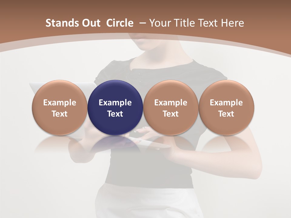 Person Female Work PowerPoint Template