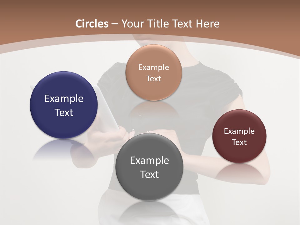 Person Female Work PowerPoint Template