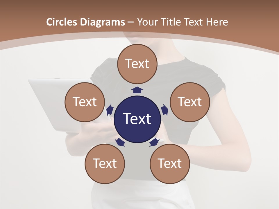 Person Female Work PowerPoint Template