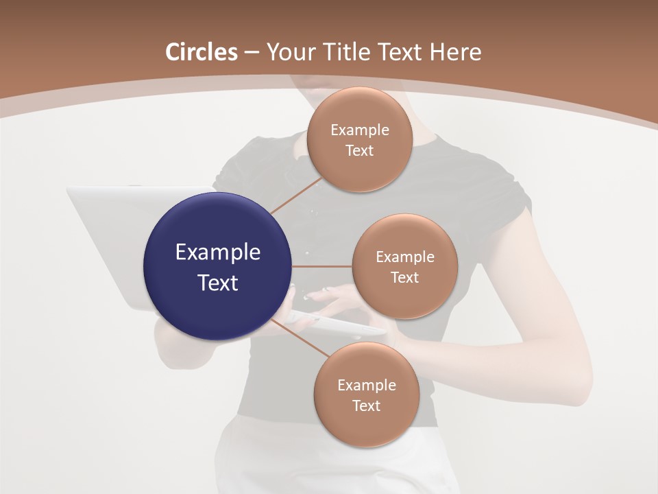 Person Female Work PowerPoint Template