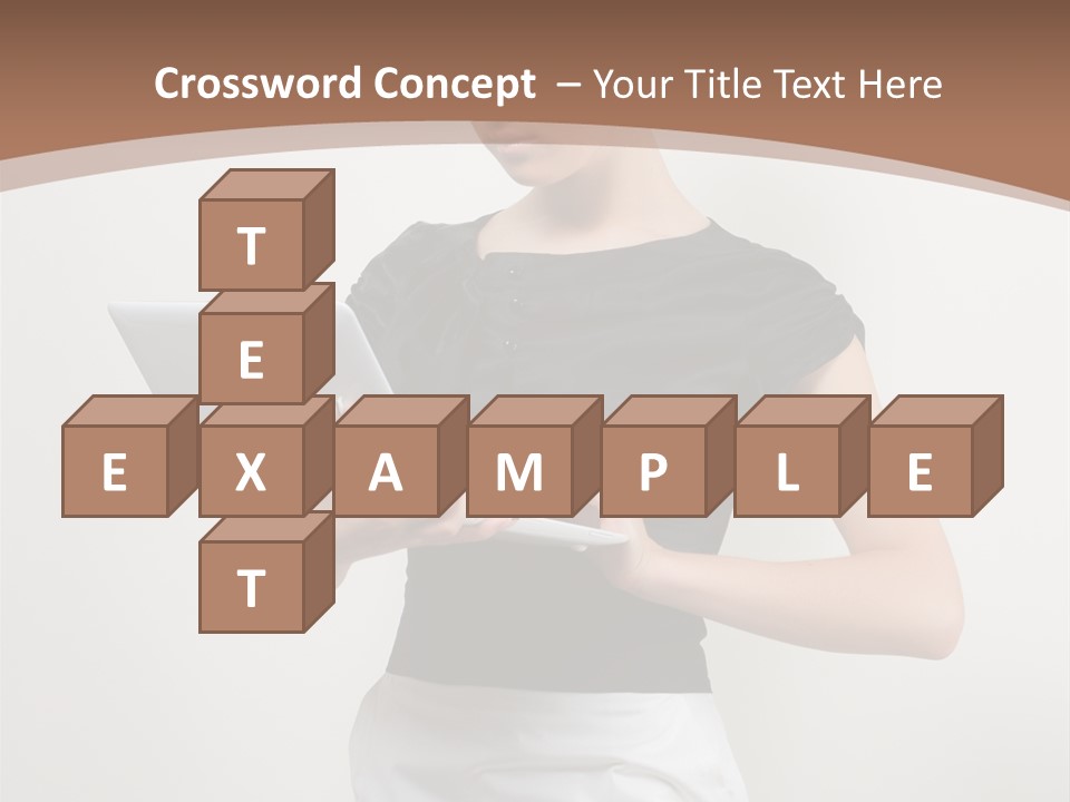 Person Female Work PowerPoint Template