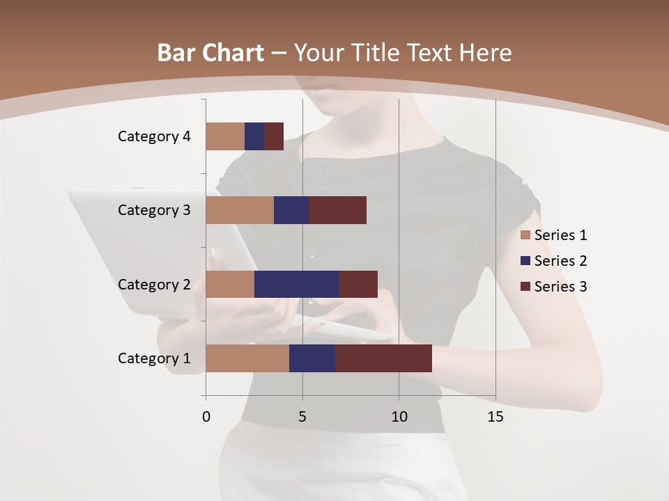 Person Female Work PowerPoint Template