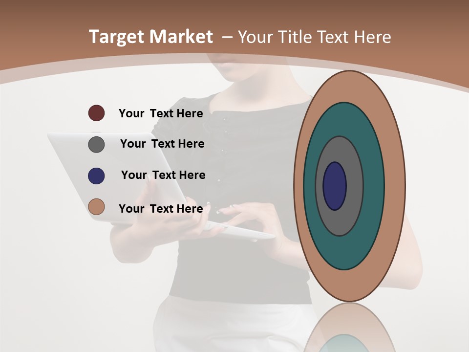 Person Female Work PowerPoint Template