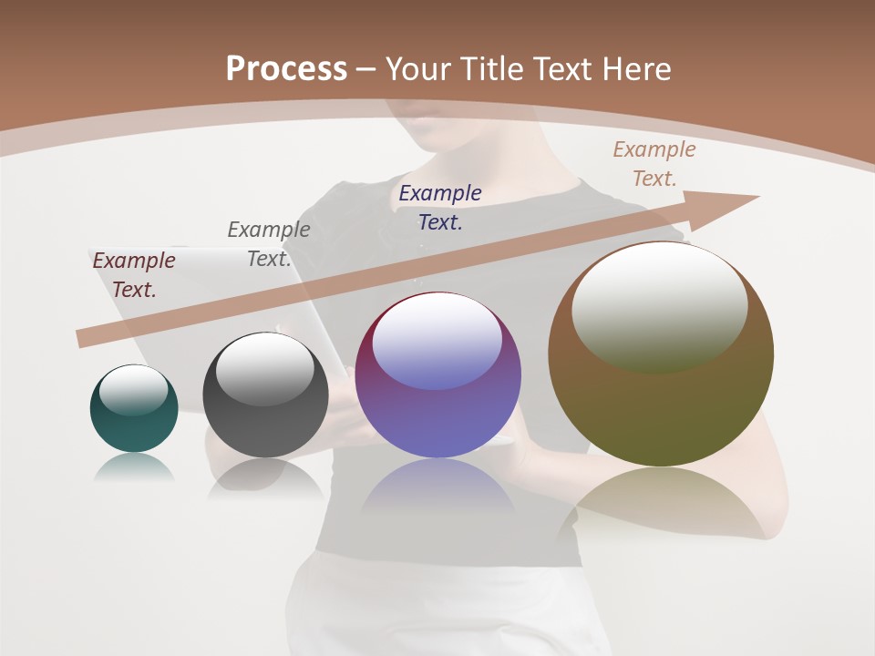 Person Female Work PowerPoint Template