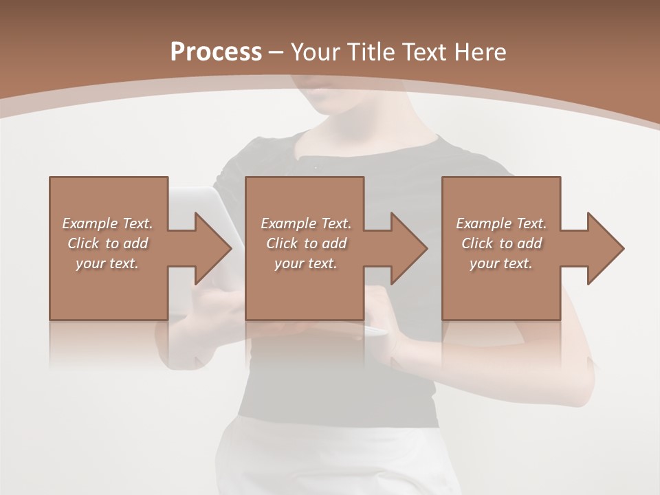 Person Female Work PowerPoint Template
