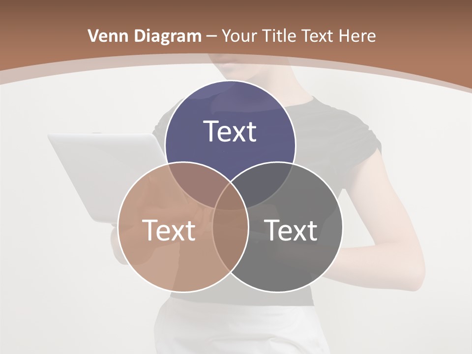 Person Female Work PowerPoint Template