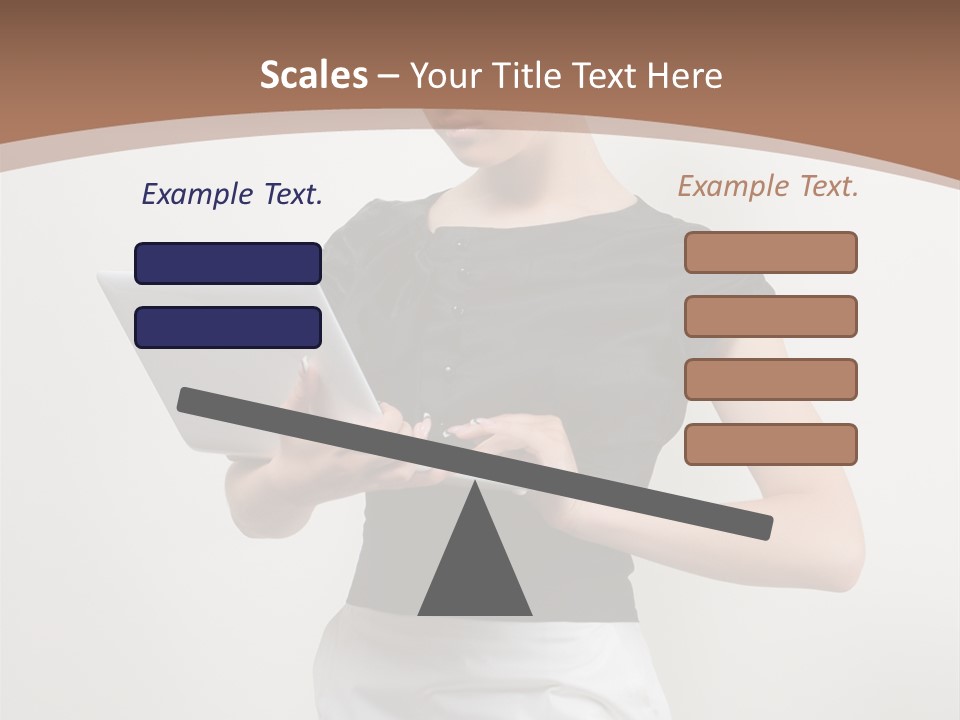 Person Female Work PowerPoint Template