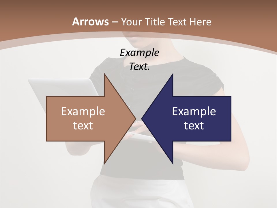 Person Female Work PowerPoint Template