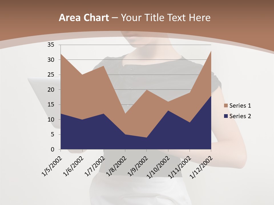 Person Female Work PowerPoint Template
