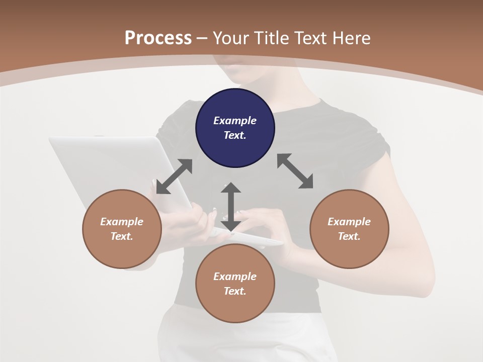 Person Female Work PowerPoint Template