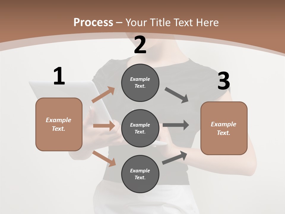 Person Female Work PowerPoint Template