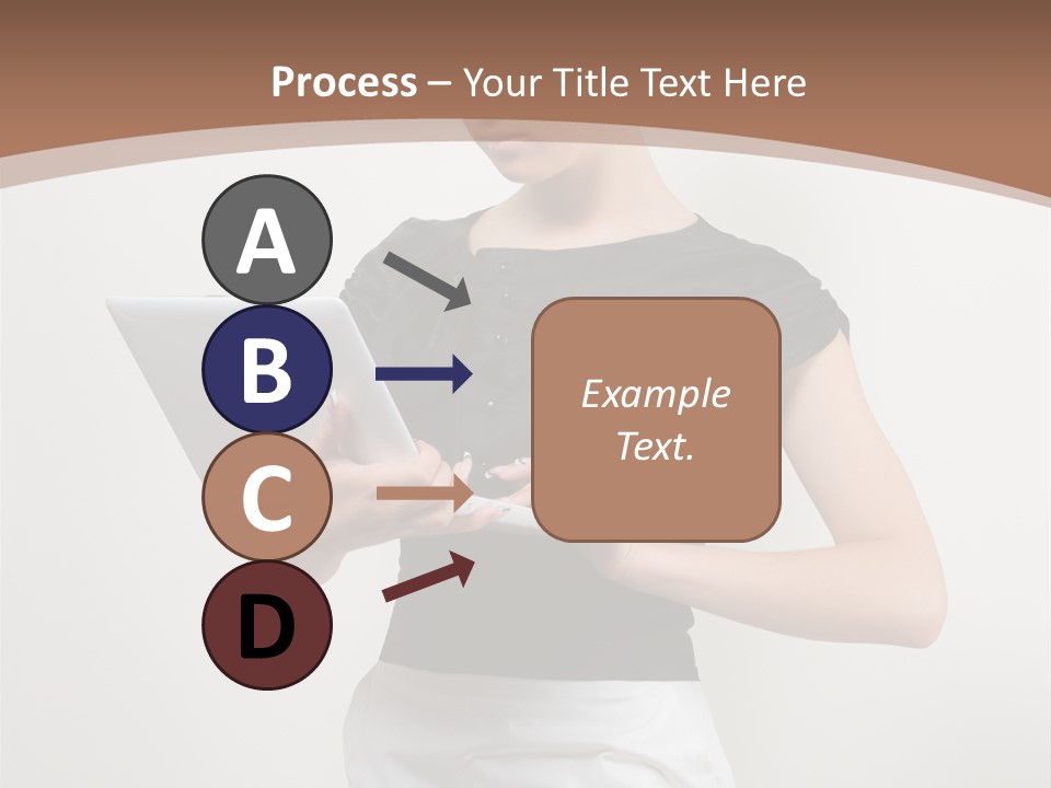Person Female Work PowerPoint Template