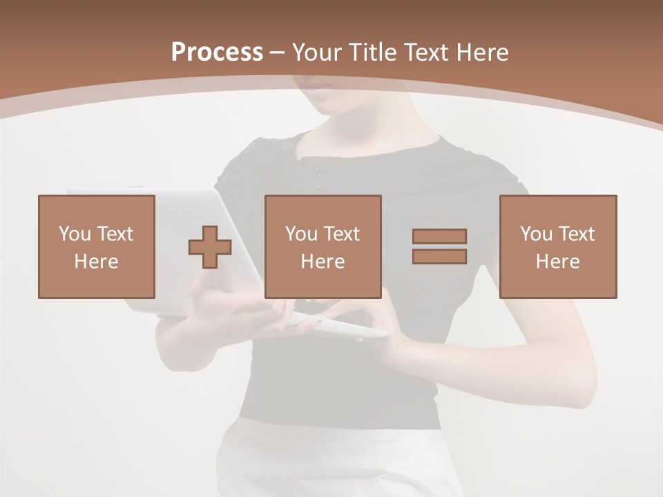 Person Female Work PowerPoint Template