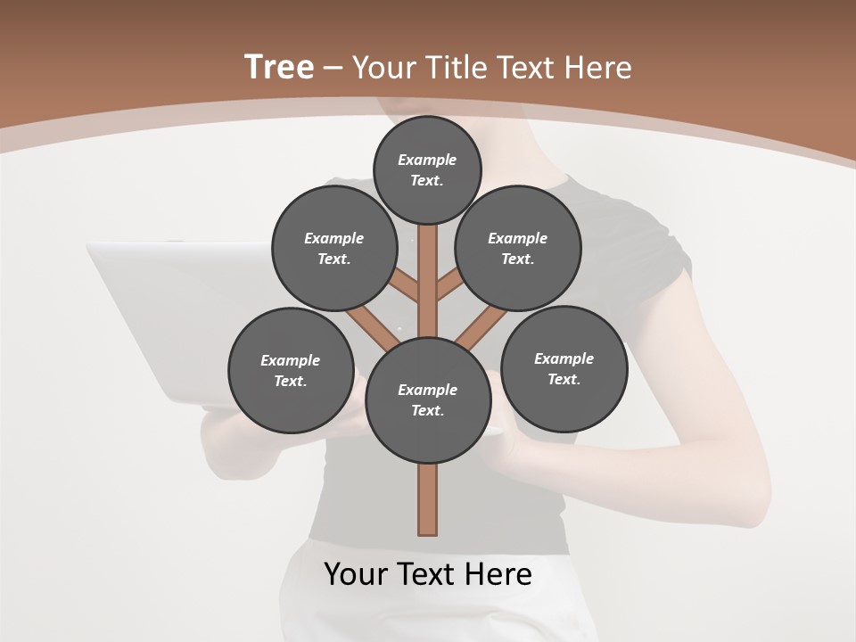 Person Female Work PowerPoint Template